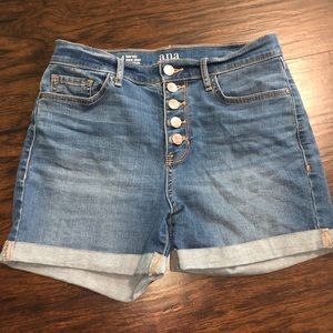 Size 4 high waisted jean shorts
